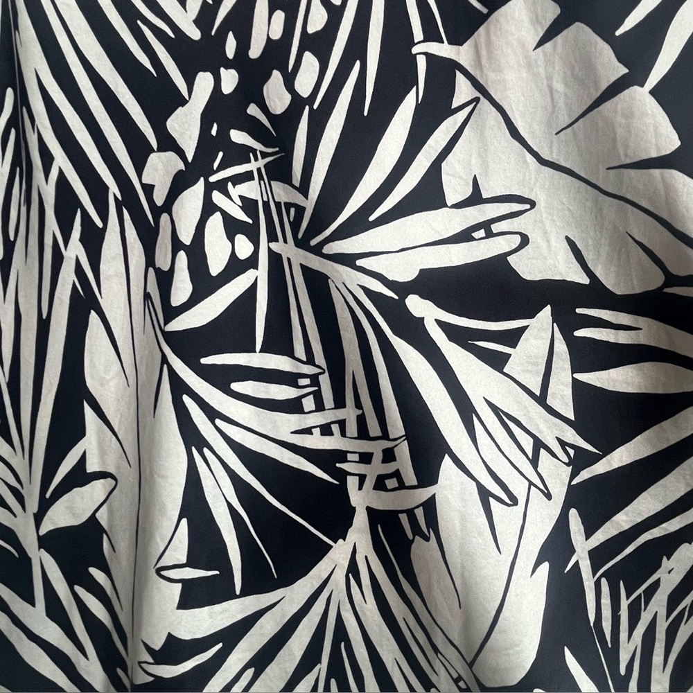 Frame Women's 100% Washable Silk Black Hawaiian Tropical Camisole Cami Top Sz M - Picture 10 of 16